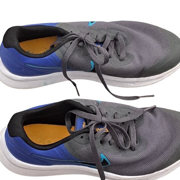 Nike Star Runner Gray And Blue  Sneakers Shoe  Size 4Y - Picture 5 of 7